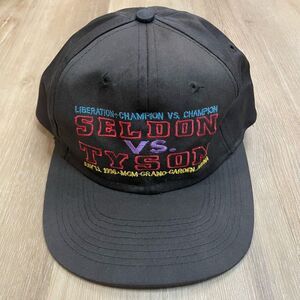 Vintage 96 Mike Tyson Vs Seldon Boxing Championship Hat WBC MGM Grand Las Vegas